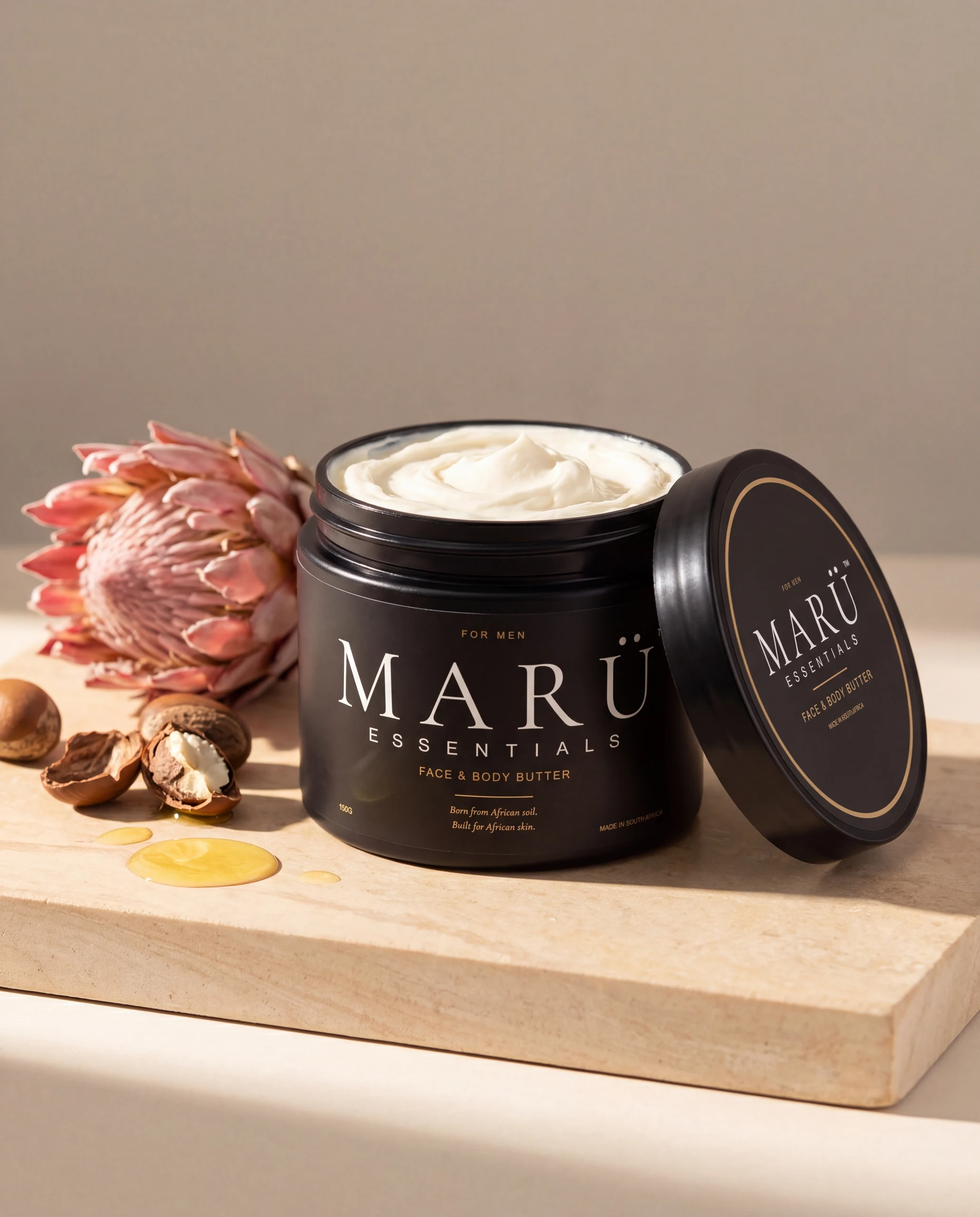 MARU Essentials Face & Body Butter with protea and shea nuts